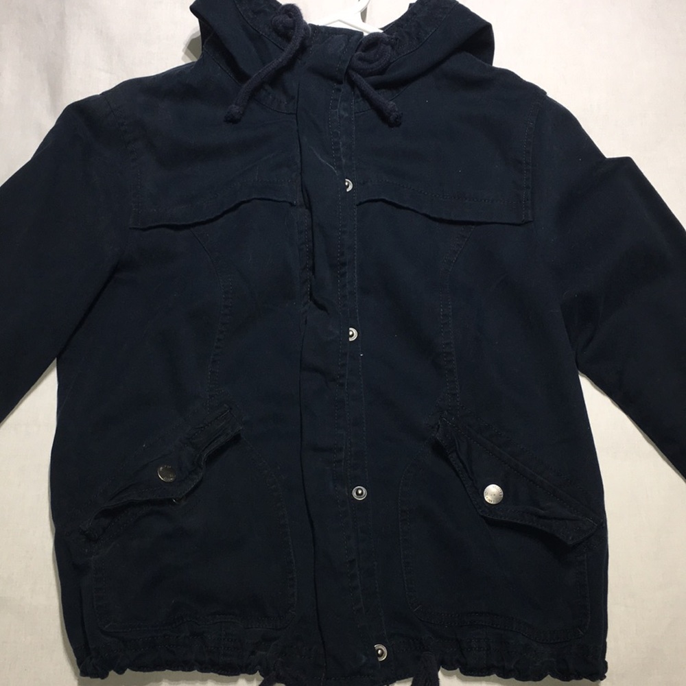 Dark Blue hoodie Hollister light jacket
